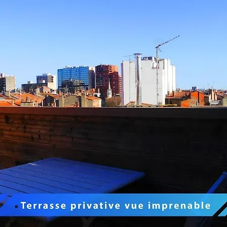 Gb Superbe T2 Toit Terrasse Ultra Centre 公寓 圖盧茲